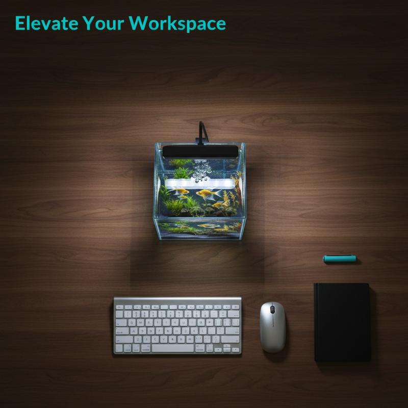 Aquarium Light - Luminária USB para Aquário com Clipe,