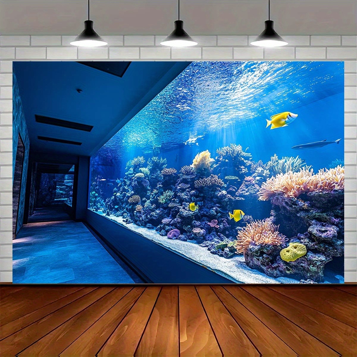 Fish Aquarium Home - Tapeçaria Vibrante de Aquário Subaquático com
