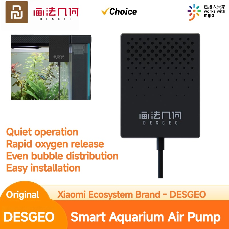 Xiaomi Aquarium Fish Tank - Bomba de Oxigênio Inteligente DESGEO para