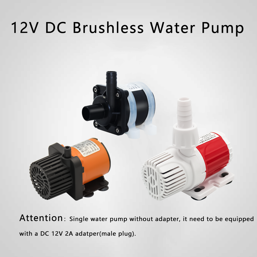 Aquarium Pump - Bomba submersível pequeno aquário, 12V DC