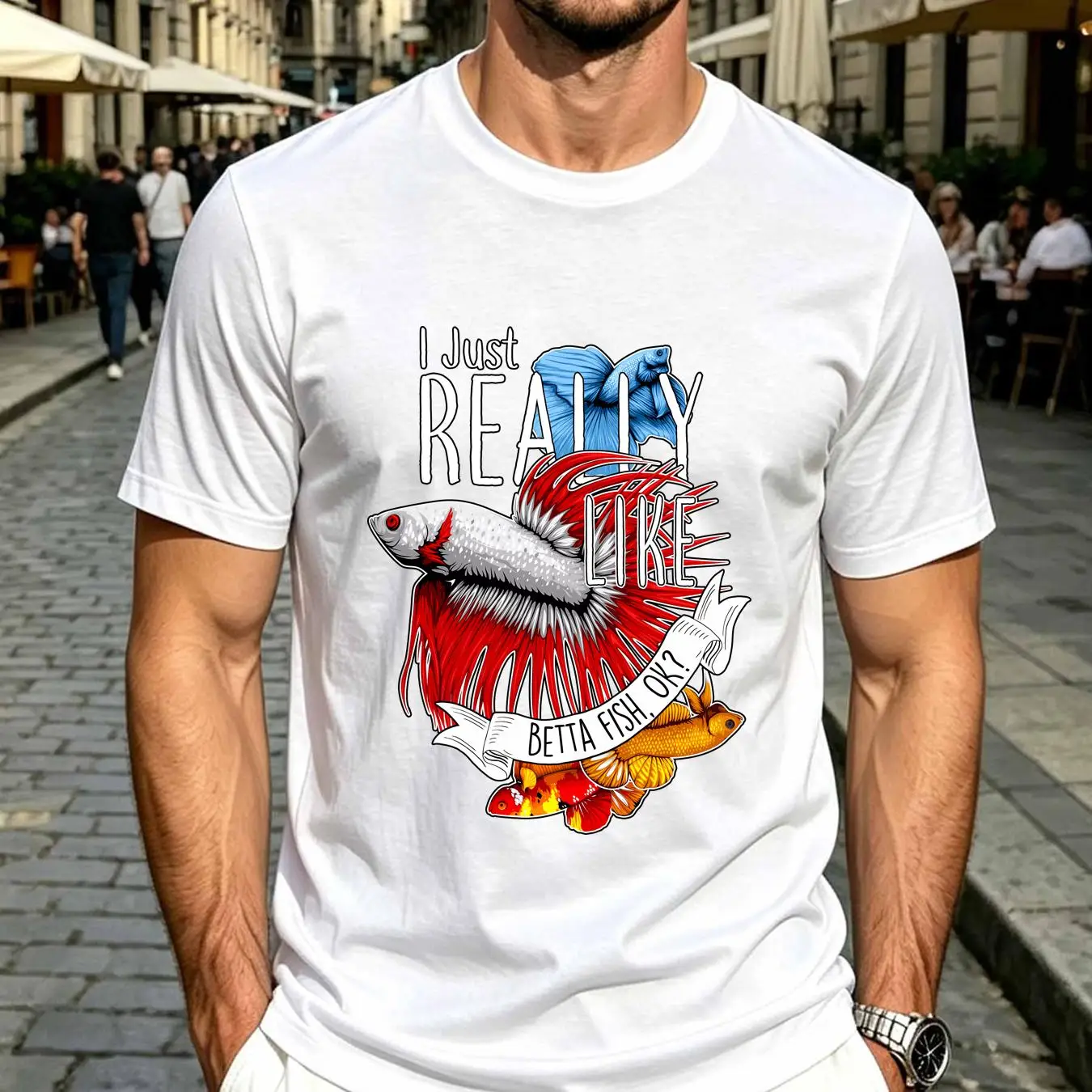 Camiseta lavada com estampa de - Aquarium Fish Keeping avaliação e preço