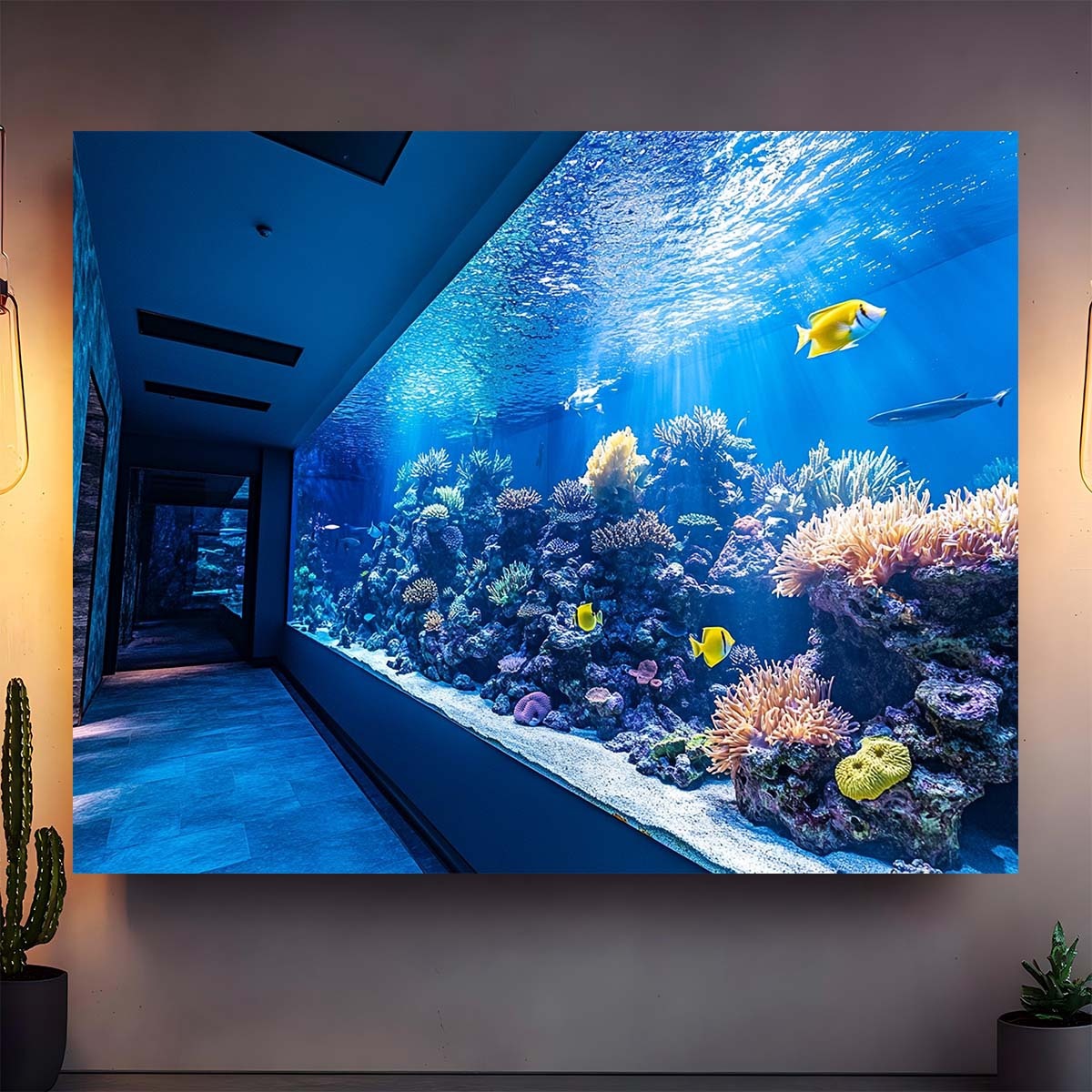 Tapeçaria Vibrante de Aquário  - Fish Aquarium Home avaliação e preço