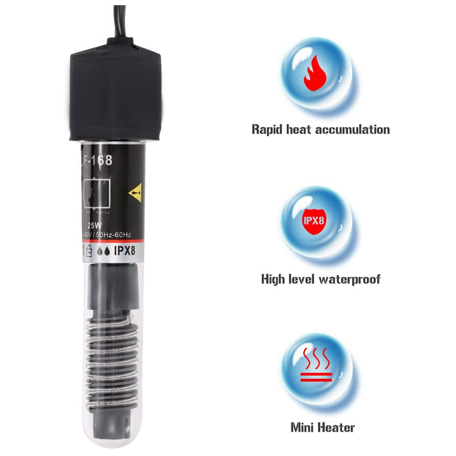 Mini aquecedor de aquário subm - Fish Tank Heater avaliação e preço