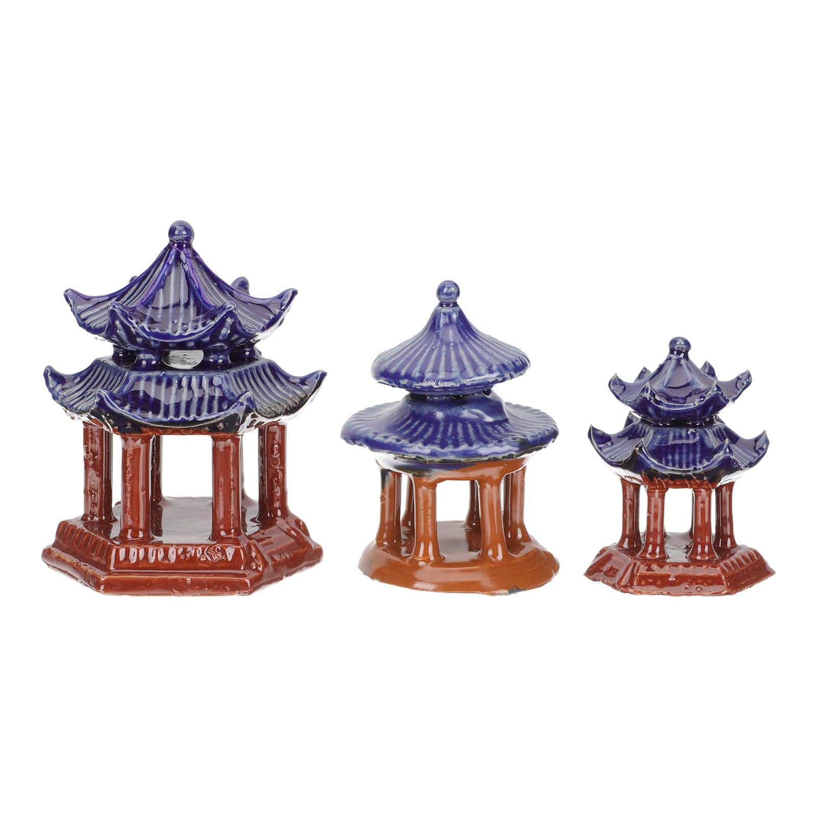 3 Peças Pavilhão Cerâmico Mini - Aquarium Fish Tank avaliação e preço