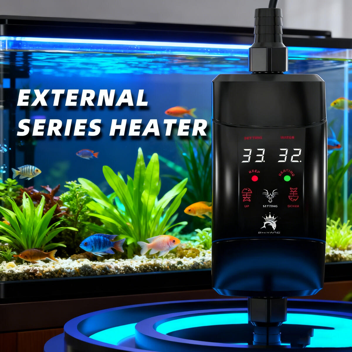 Haste de aquecimento externa 3 - Fish Tank Heater avaliação e preço