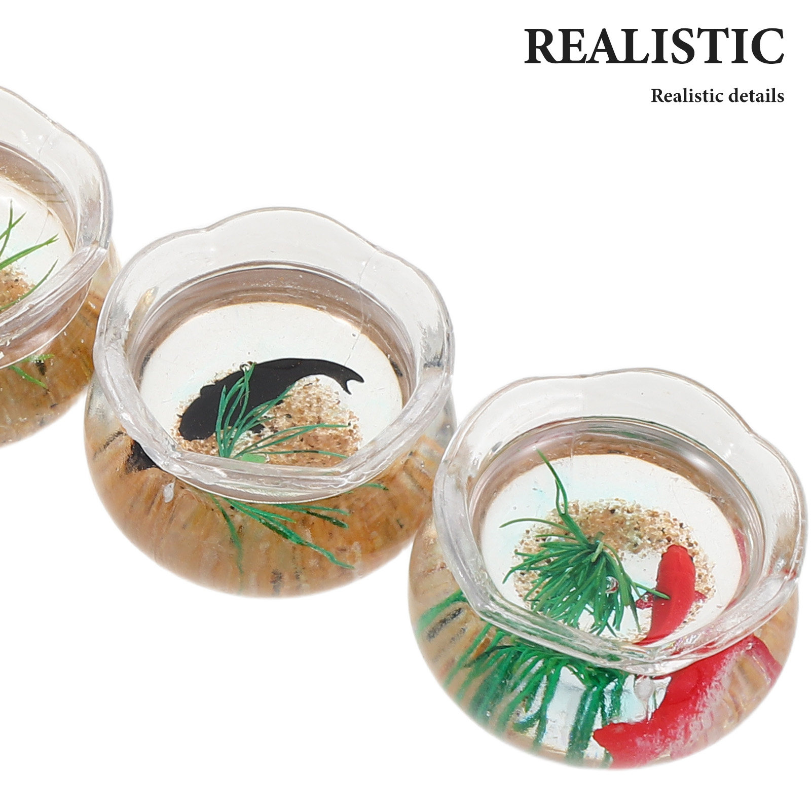 5 Peças Mini Aquário de Peixes - Aquarium Plants avaliação e preço