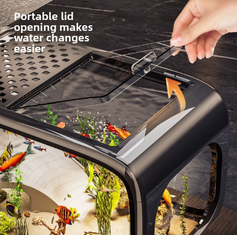 Aquário ecológico transparente - Fish Aquarium Home avaliação e preço