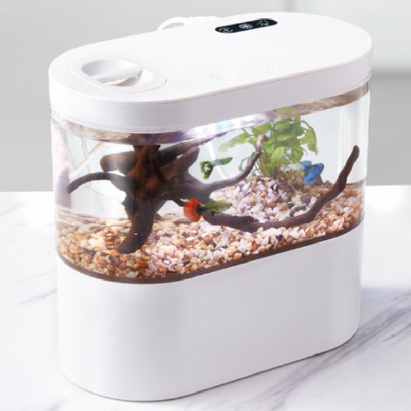 Aquário Mini Criativo para Mes - Betta Fish Tank avaliação e preço