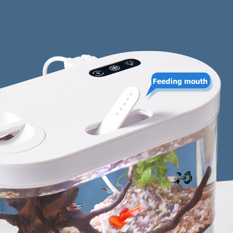 Aquário Mini Criativo para Mes - Betta Fish Tank avaliação e preço